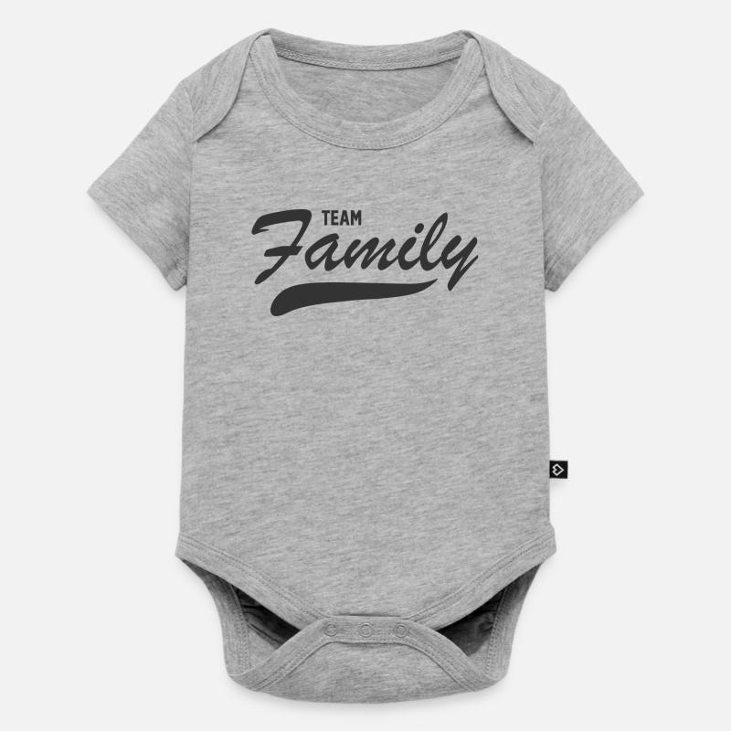 famille - Body à manches courtes Premium Bébé - gris chiné