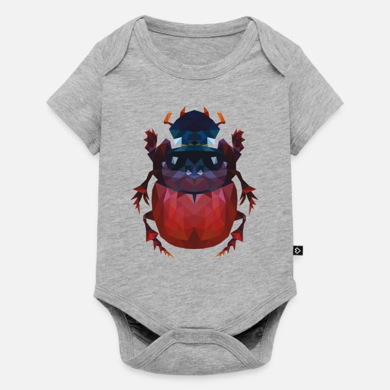 Coléoptère Oxysternon - Body à manches courtes Premium Bébé - gris chiné