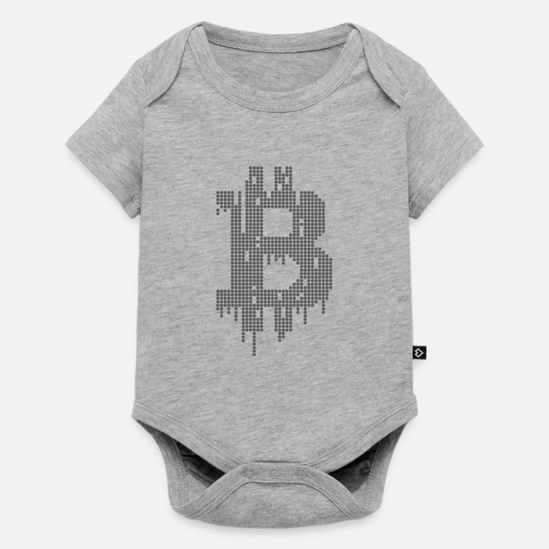 Bitcoin - Body à manches courtes Premium Bébé - gris chiné