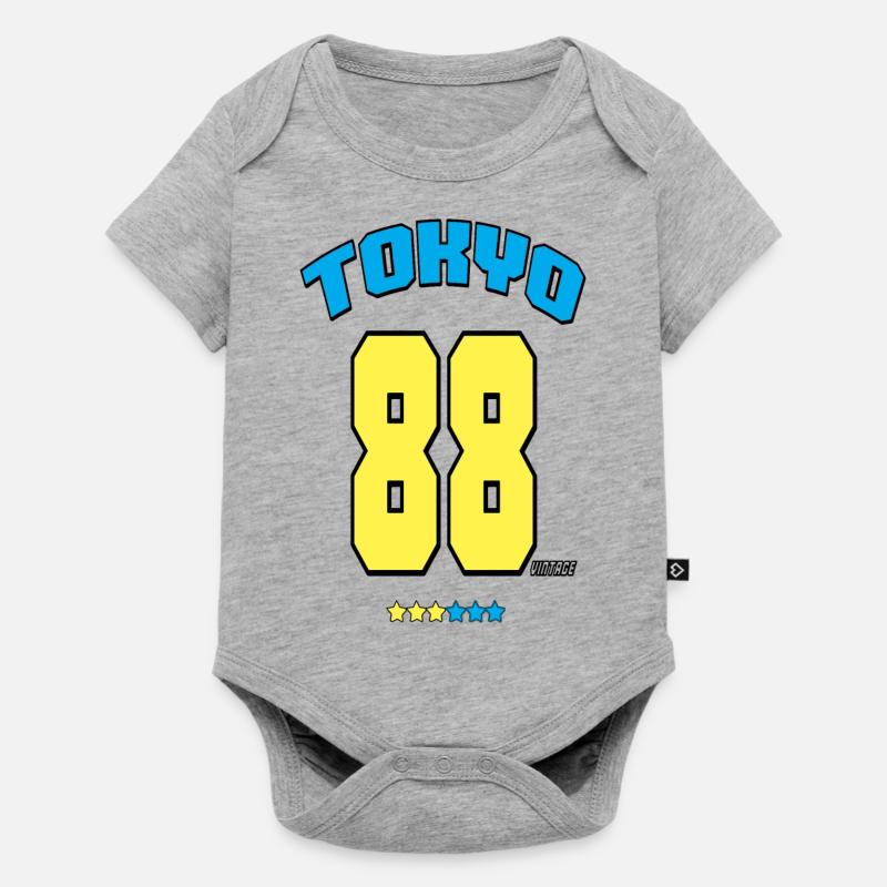 tokyo 2018 - Body à manches courtes Premium Bébé - gris chiné