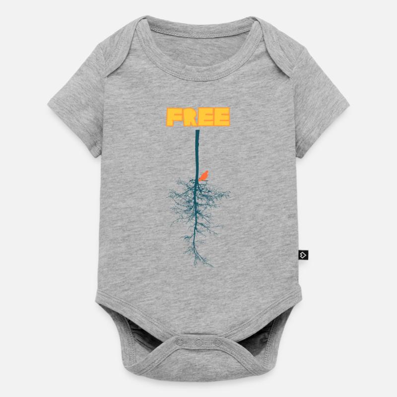 Gratuit - Body à manches courtes Premium Bébé - gris chiné