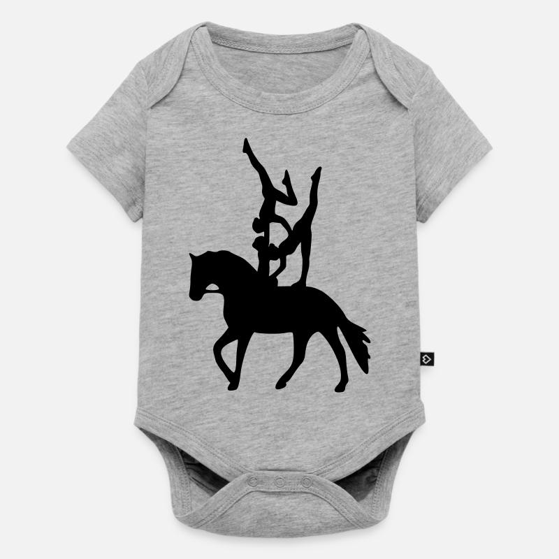 Vaulting three exercise freestyle - Baby Premium short-sleeve bodysuit - heather grey