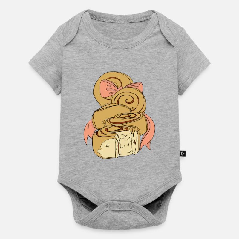 Cinnamon rolls - Baby Premium short-sleeve bodysuit - heather grey
