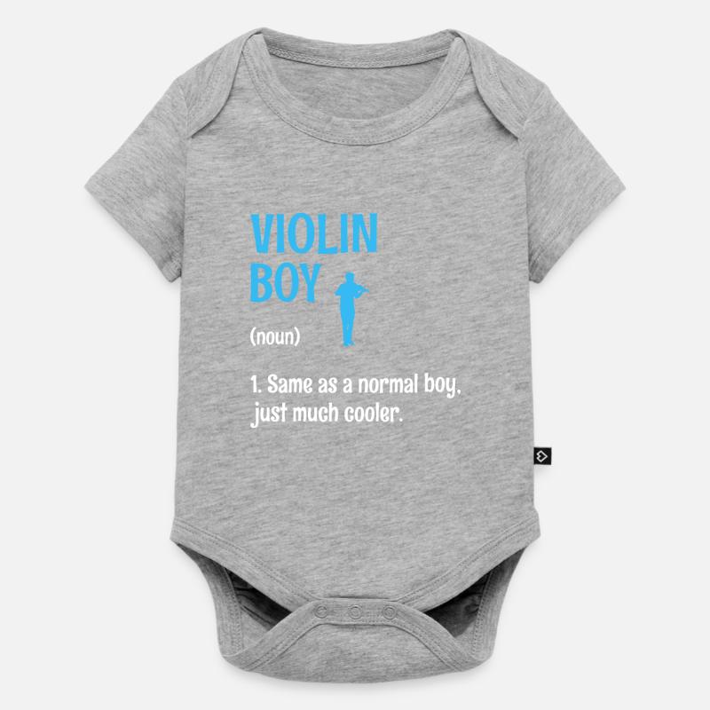 Violin Boy Identique À Un Garçon Normal Juste Beaucoup Plus Cool V - Body à manches courtes Premium Bébé - gris chiné