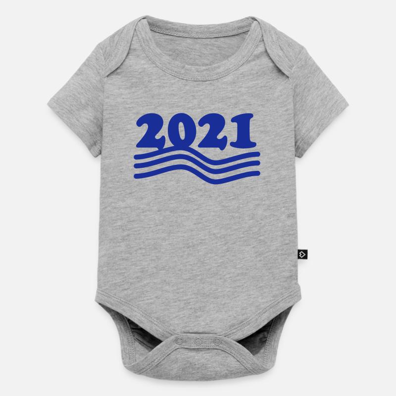 2021 - Body à manches courtes Premium Bébé - gris chiné