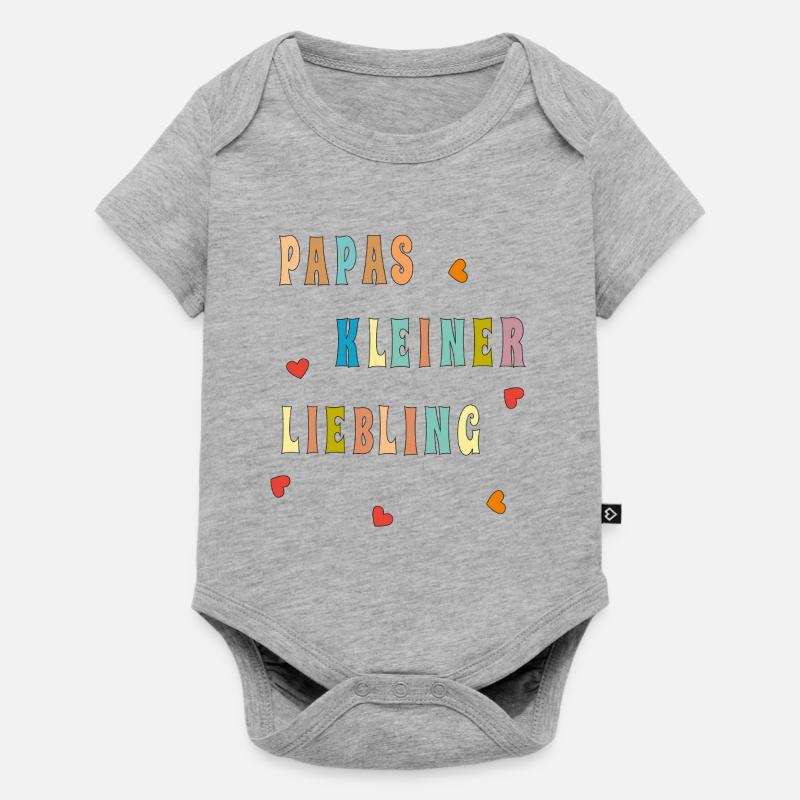Dad's little darling - Baby Premium short-sleeve bodysuit - heather grey
