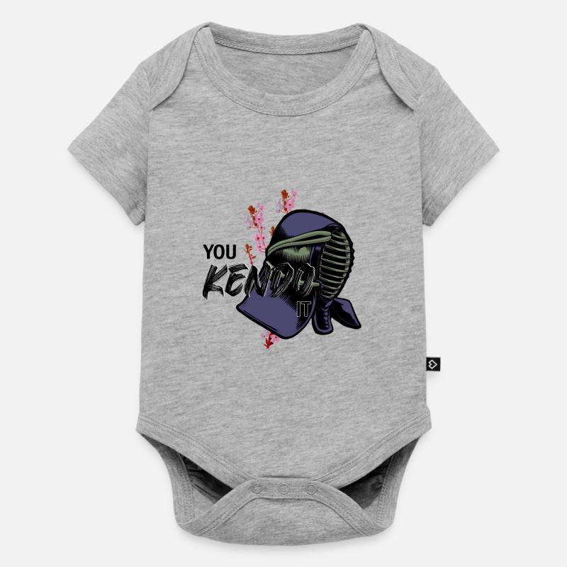 Kendo - Body à manches courtes Premium Bébé - gris chiné