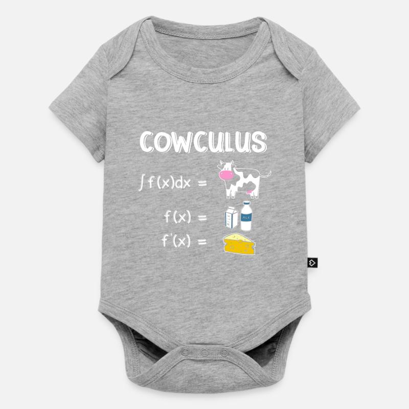 Maths drôles Proverbes Prof de maths - Body à manches courtes Premium Bébé - gris chiné