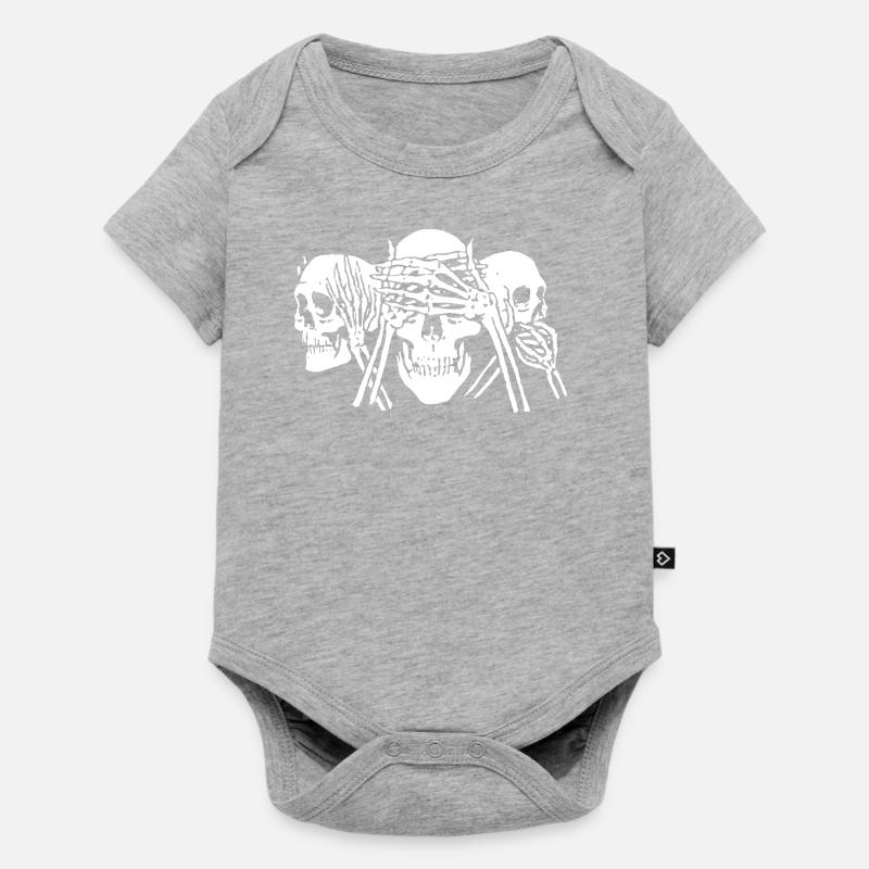 czachy - Body à manches courtes Premium Bébé - gris chiné