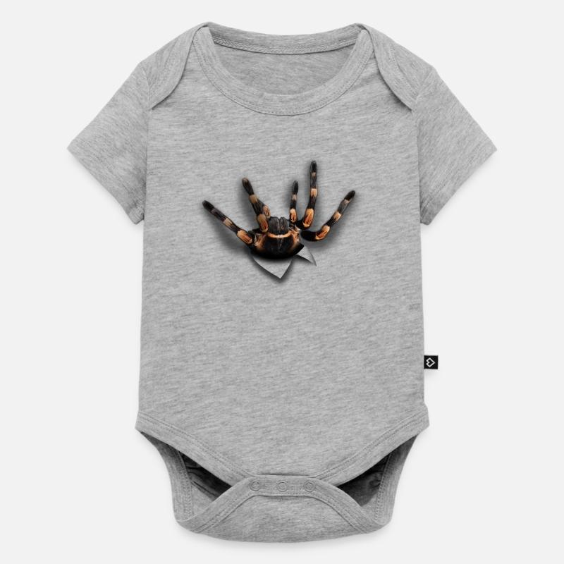 Araignée - Body à manches courtes Premium Bébé - gris chiné