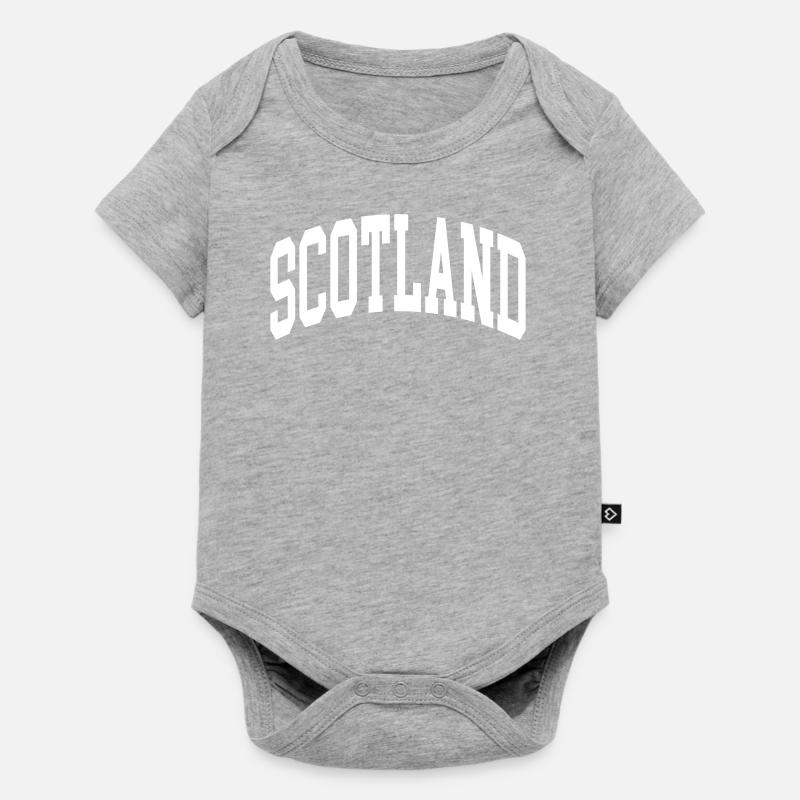 Écosse - Body à manches courtes Premium Bébé - gris chiné