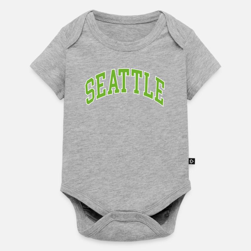 Seattle - Body à manches courtes Premium Bébé - gris chiné