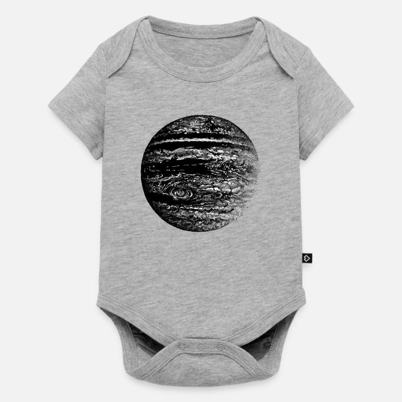 Jupiter - Body à manches courtes Premium Bébé - gris chiné