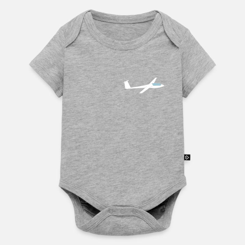 Pilote de planeur de planeur LS3A - Body à manches courtes Premium Bébé - gris chiné