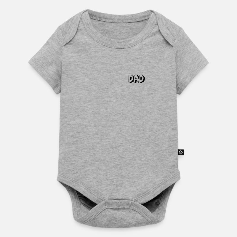 DAD - Body à manches courtes Premium Bébé - gris chiné