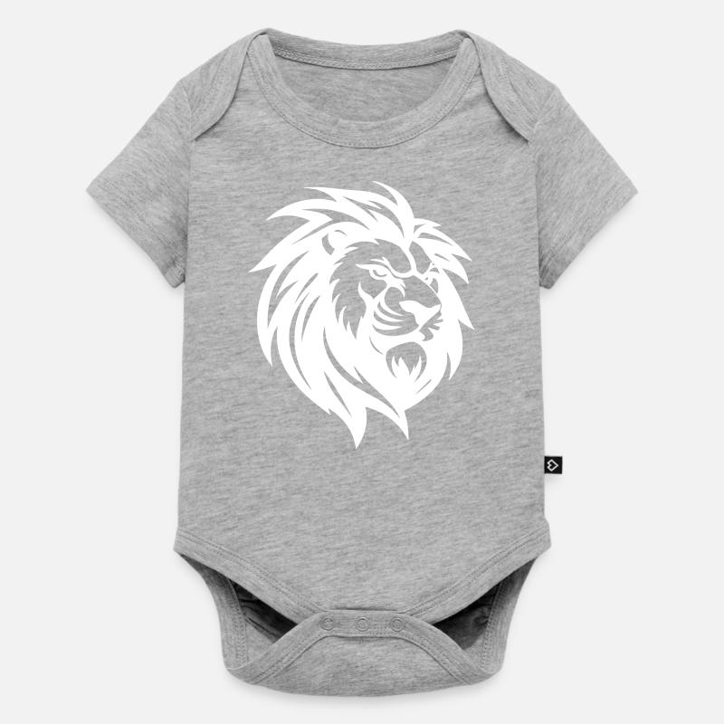 Lion - Body à manches courtes Premium Bébé - gris chiné