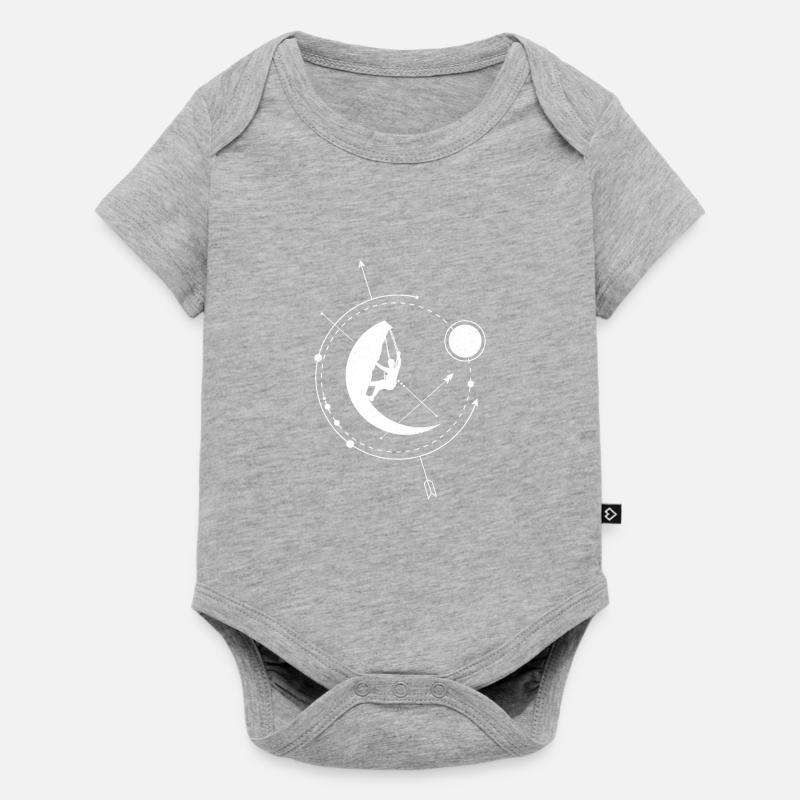 grimper - Body à manches courtes Premium Bébé - gris chiné
