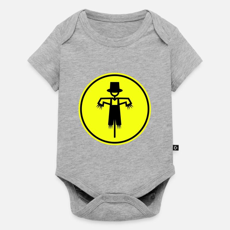 Épouvantail - Body à manches courtes Premium Bébé - gris chiné
