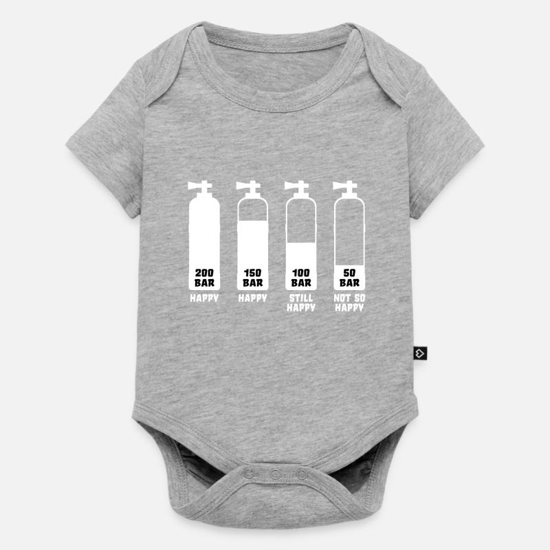 Plongée plongée plongée plongée diving diver - Body à manches courtes Premium Bébé - gris chiné