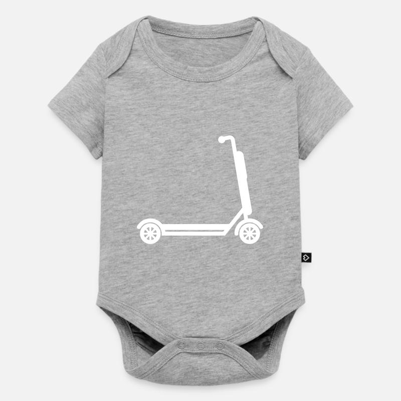 E-roller Icon - Baby Premium Kurzarmbody - Grau meliert