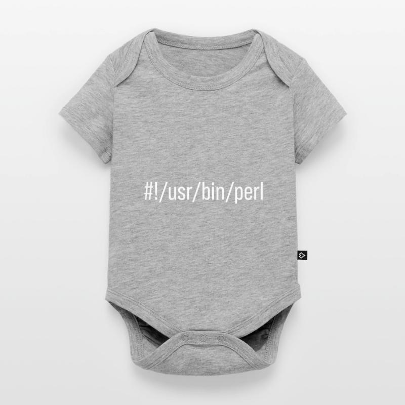 Usr Bin Perl Programmer Programming Languager Meme Baby Premium Kurzarmbody