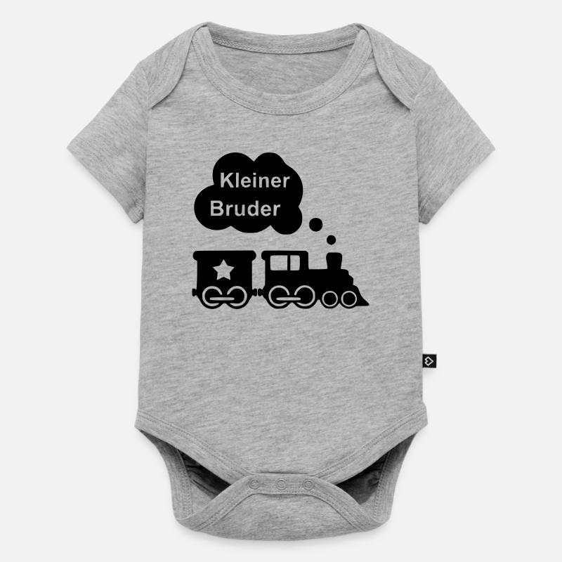 Petit frère - Body à manches courtes Premium Bébé - gris chiné