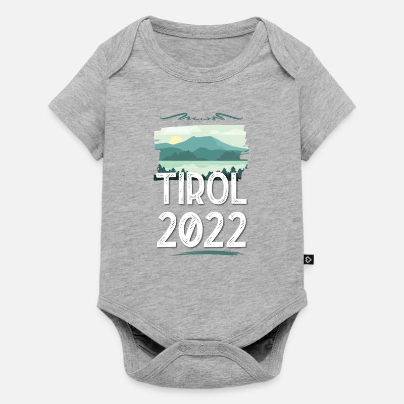 Tyrol 2022 - Body à manches courtes Premium Bébé - gris chiné