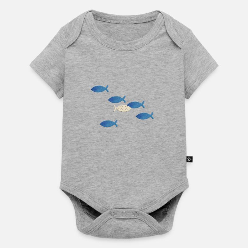 C’est différent. - Body à manches courtes Premium Bébé - gris chiné