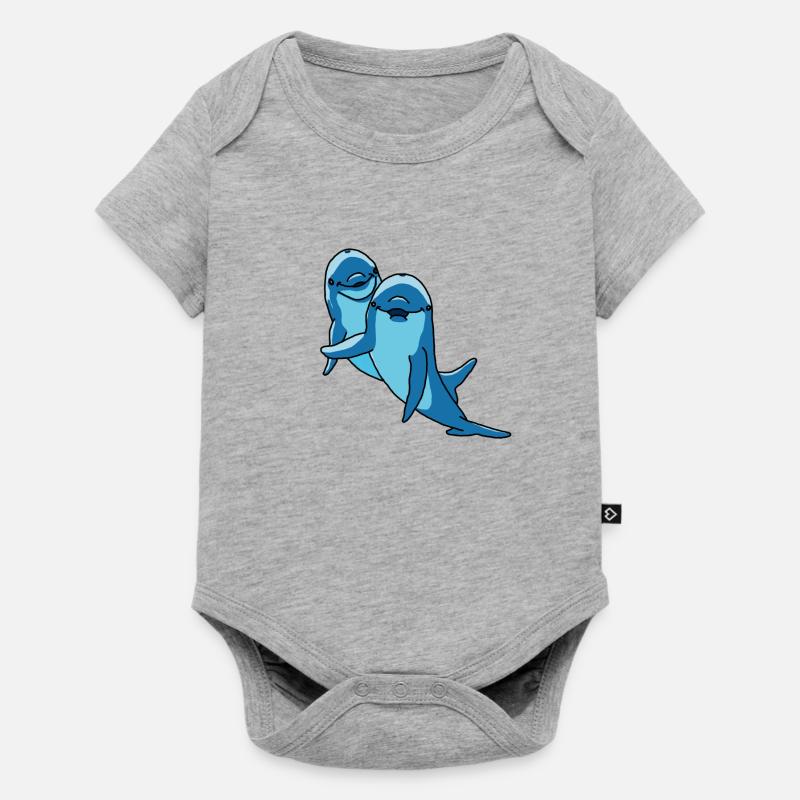 dauphins - Body à manches courtes Premium Bébé - gris chiné