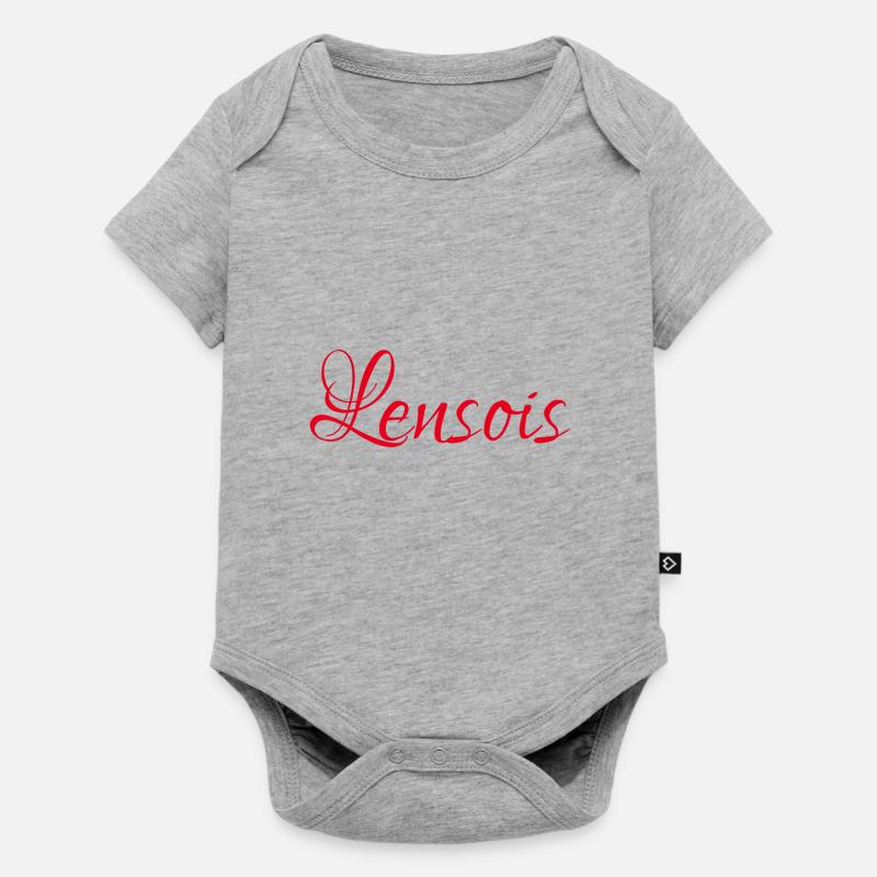 Lensois - Body à manches courtes Premium Bébé - gris chiné