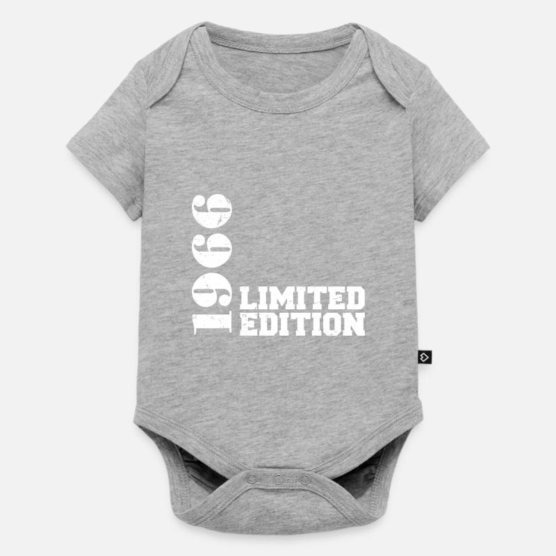 Édition limitée 1966, cadeau d’anniversaire 1966 - Body à manches courtes Premium Bébé - gris chiné