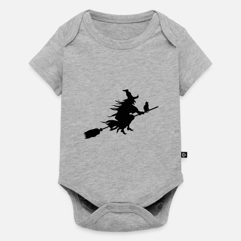 sorcière - Body à manches courtes Premium Bébé - gris chiné