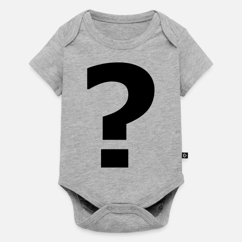 fragezeichen - Baby Premium short-sleeve bodysuit - heather grey