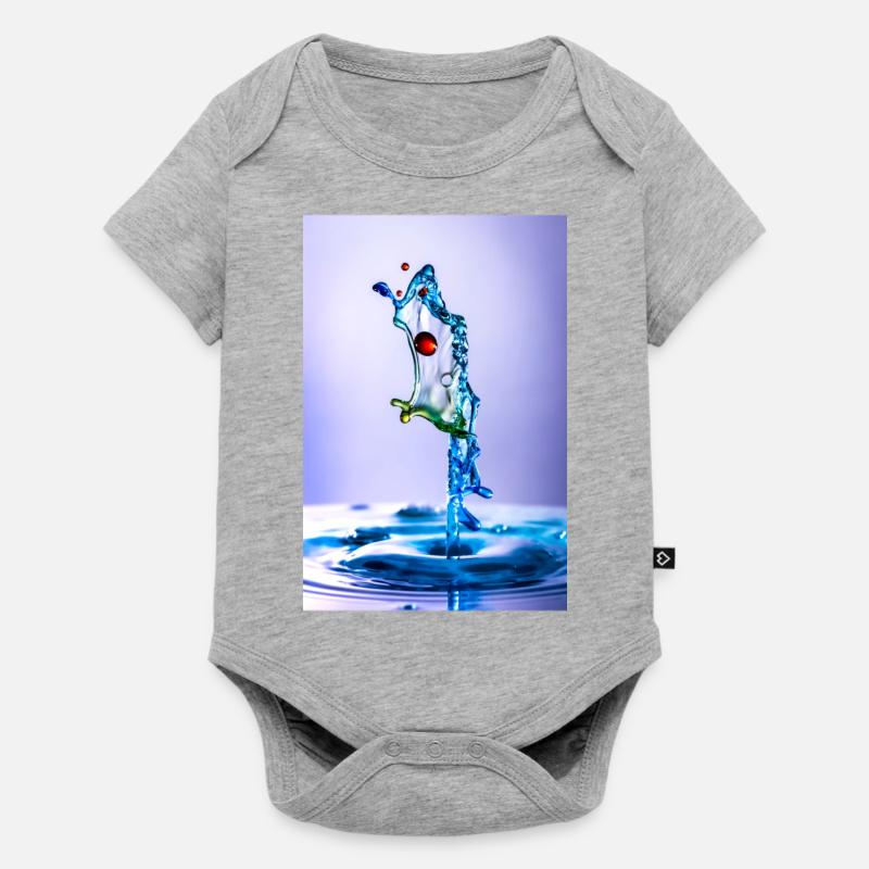 poisson - Body à manches courtes Premium Bébé - gris chiné