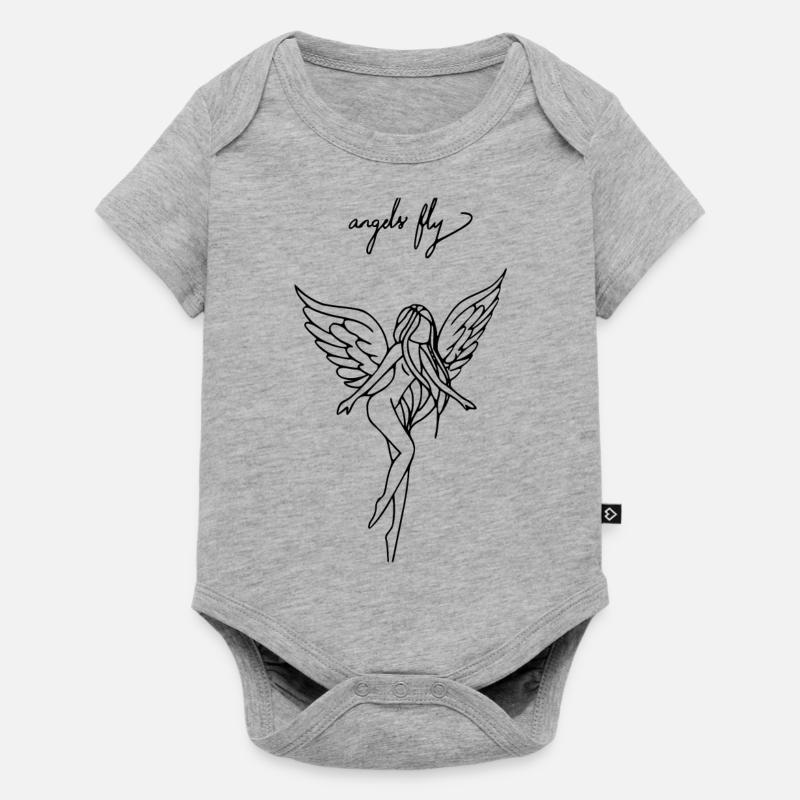 Elfe - Body à manches courtes Premium Bébé - gris chiné