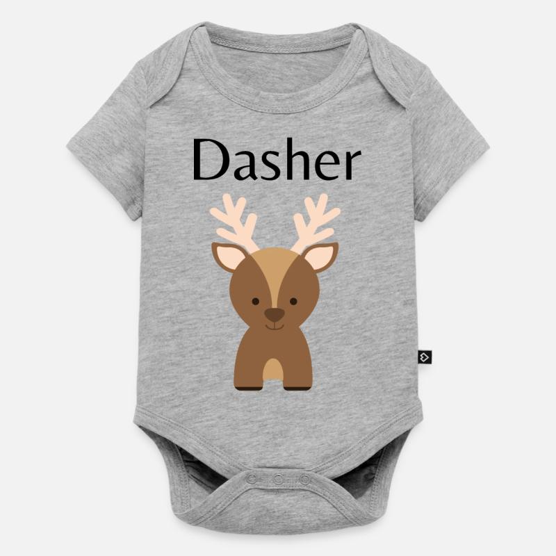 Dasher - Body à manches courtes Premium Bébé - gris chiné