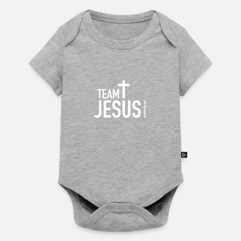 Team Jesus - Body à manches courtes Premium Bébé - gris chiné