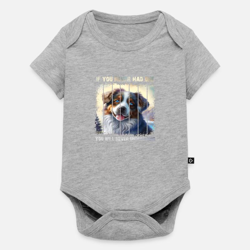 Berger australien - Body à manches courtes Premium Bébé - gris chiné