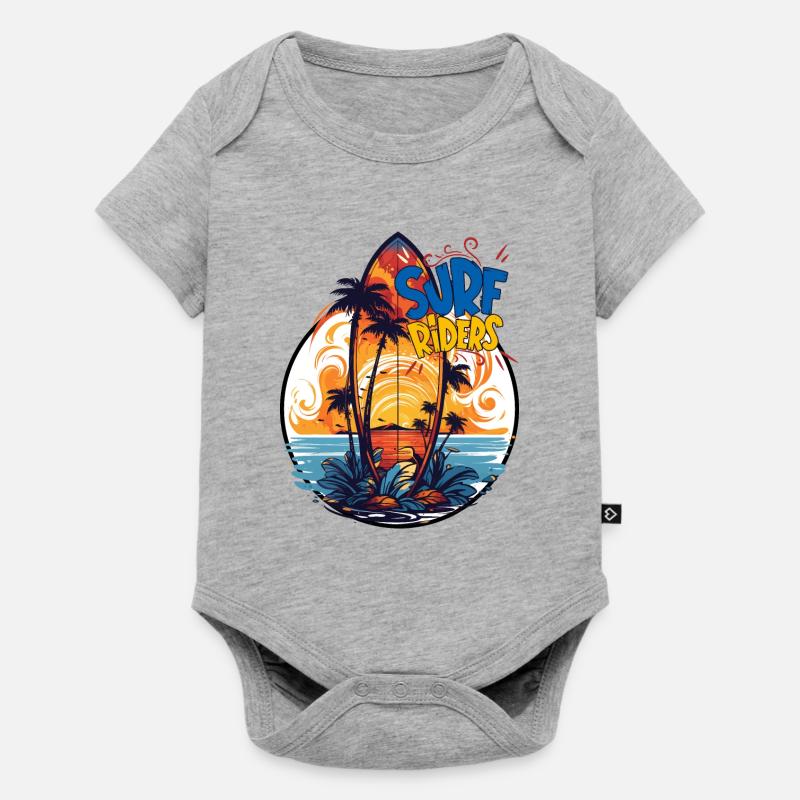 SURF RIDERS! - Body à manches courtes Premium Bébé - gris chiné