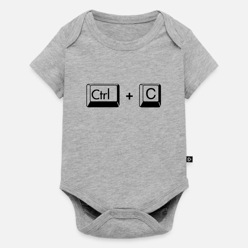 Copier coller cadeau drôle pour les Gémeaux - Body à manches courtes Premium Bébé - gris chiné