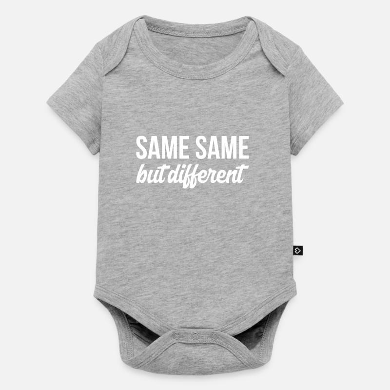 SAME SAME But different T-Shirt - Baby Premium Kurzarmbody - Grau meliert