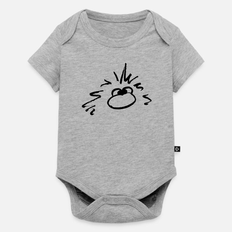 Mec - Body à manches courtes Premium Bébé - gris chiné