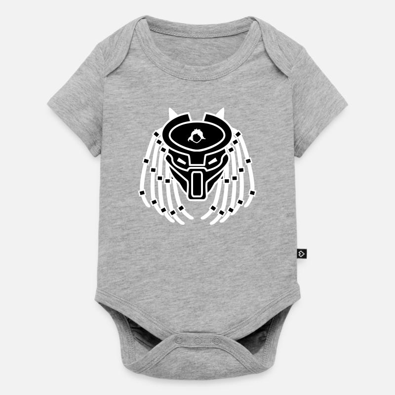 Ekudator - Body à manches courtes Premium Bébé - gris chiné