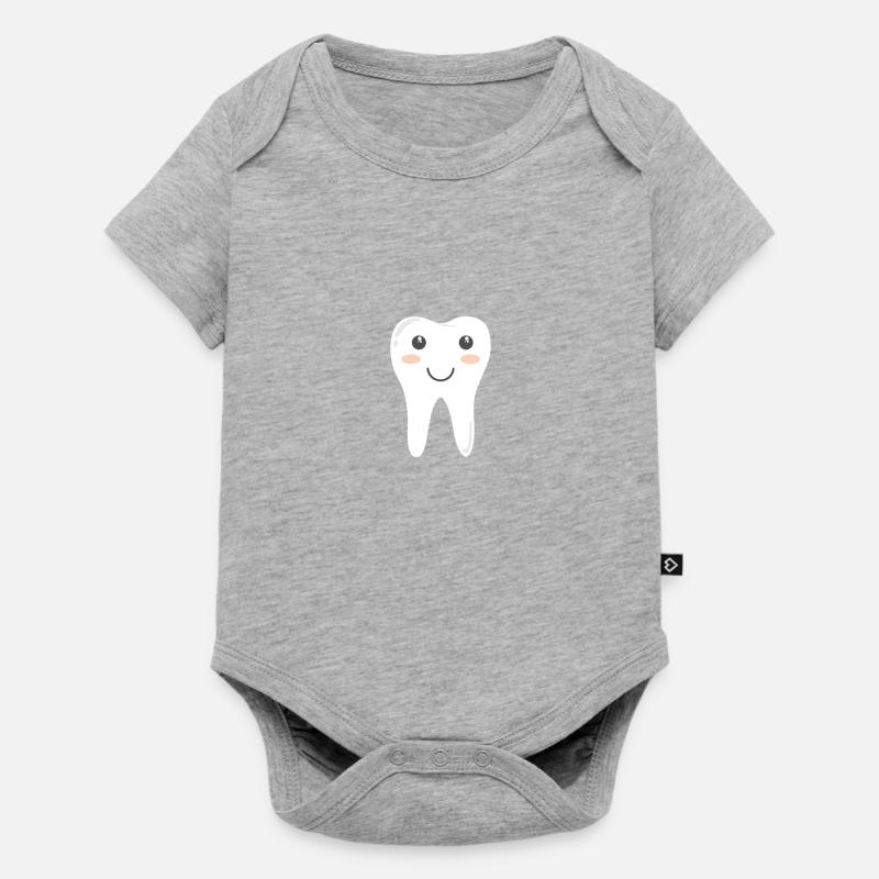 dent - Body à manches courtes Premium Bébé - gris chiné
