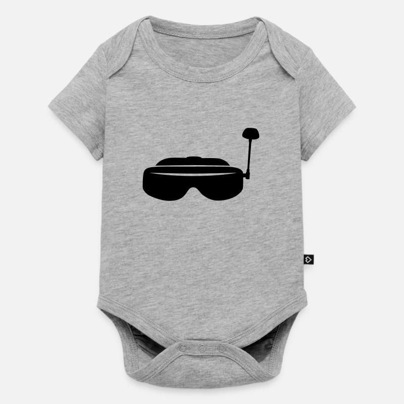 Lunettes FPV - Body à manches courtes Premium Bébé - gris chiné