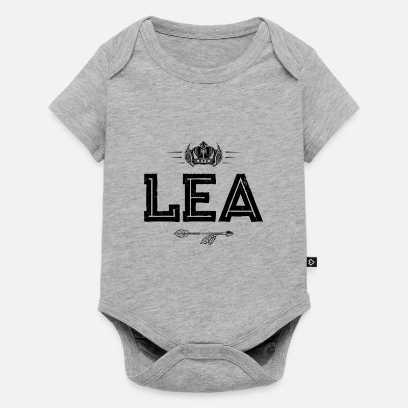 Léa - Body à manches courtes Premium Bébé - gris chiné