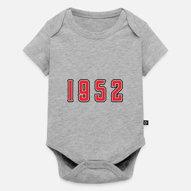 1952 anniversaire - Body à manches courtes Premium Bébé - gris chiné