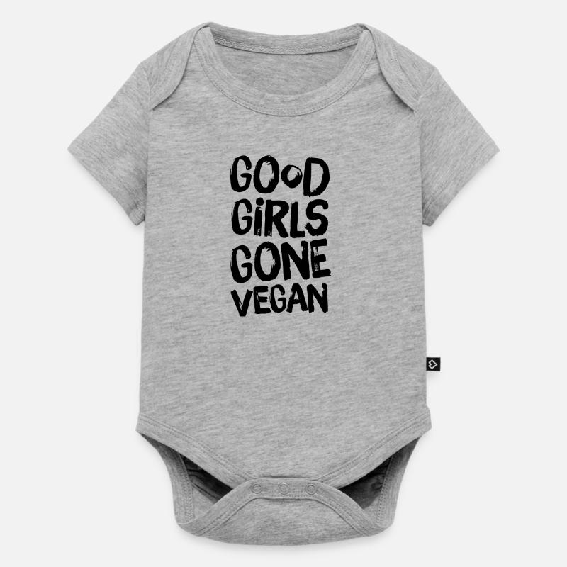 végétalien - Body à manches courtes Premium Bébé - gris chiné