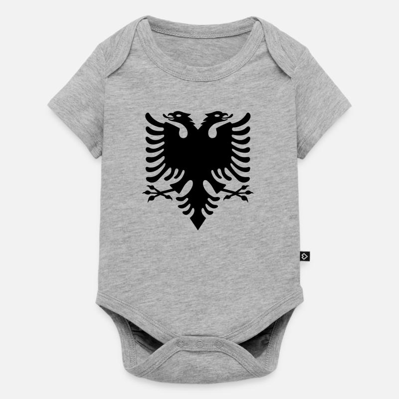 black albanian eagle Eagle - Baby Premium short-sleeve bodysuit - heather grey