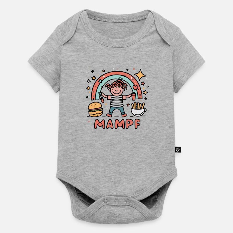 Mapf bubi - Baby Premium Kurzarmbody - Grau meliert